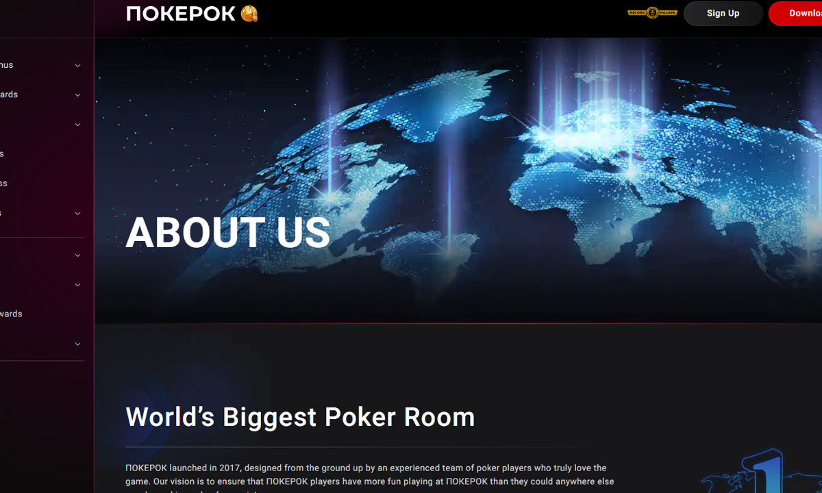 Tournament access view in the PokerOK overview tabletop for pokerok.tg5.casino